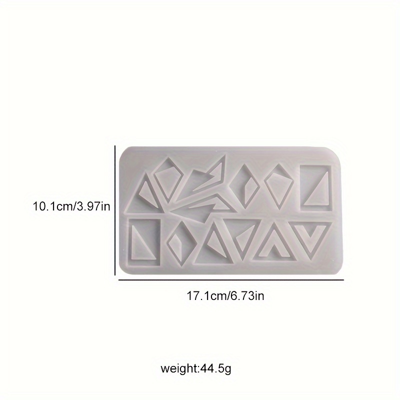 Diamond triangle earrings silicone mold diy personalized multi-shape jewelry pendant making small pendant decorative mold handicrafts