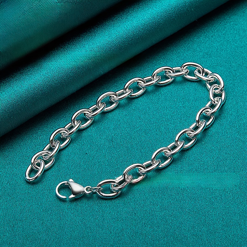Light Women's Silvery Stainless Steel Bracelet
