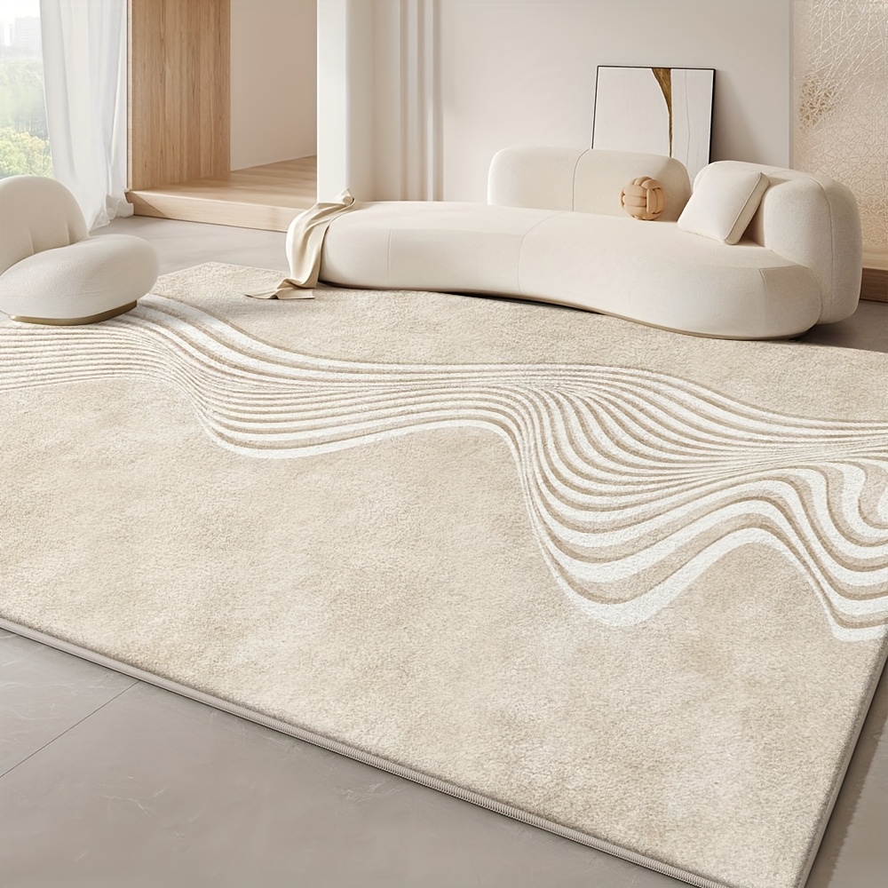 [ Goods] Velvet 850 G/M² High-End Design Nordic Light Luxury Geometric Pattern Fashion Mat Charming Flower Fluffy Thick Low Pile Point Plastic Washable Bottom Soft Large Area Mat Suitable for Bedroom And Living Room Indoor And Outdoor Decorative Flo