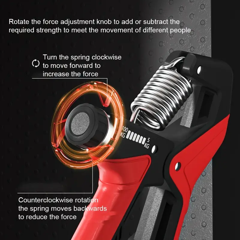 grip strength trainer ergonomic handle ergonomic grip strengthener 5 100kg adjustable suitable for home gym muscle training fitness equipment used for muscle enhancement and recovery Product details 1