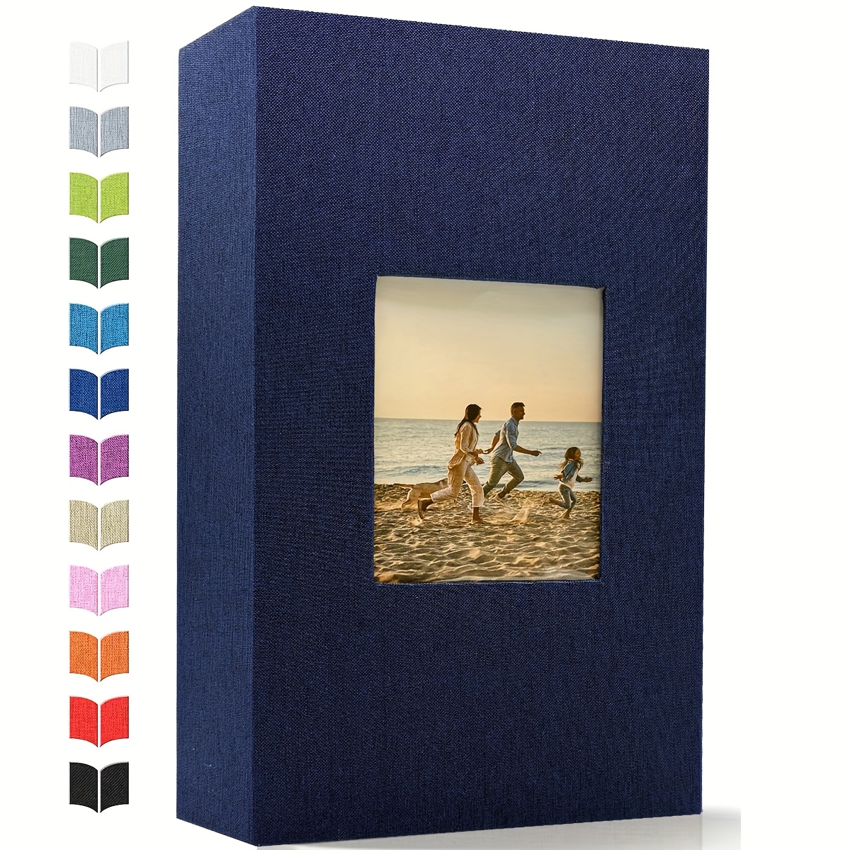 E-shop 1 Stück Fotoalbum 4x6-200/300/600 mit Frontfenster und vertikalen , geeignet für Hochzeiten, Familienjubiläen, Jugendurlaube, Bilder,