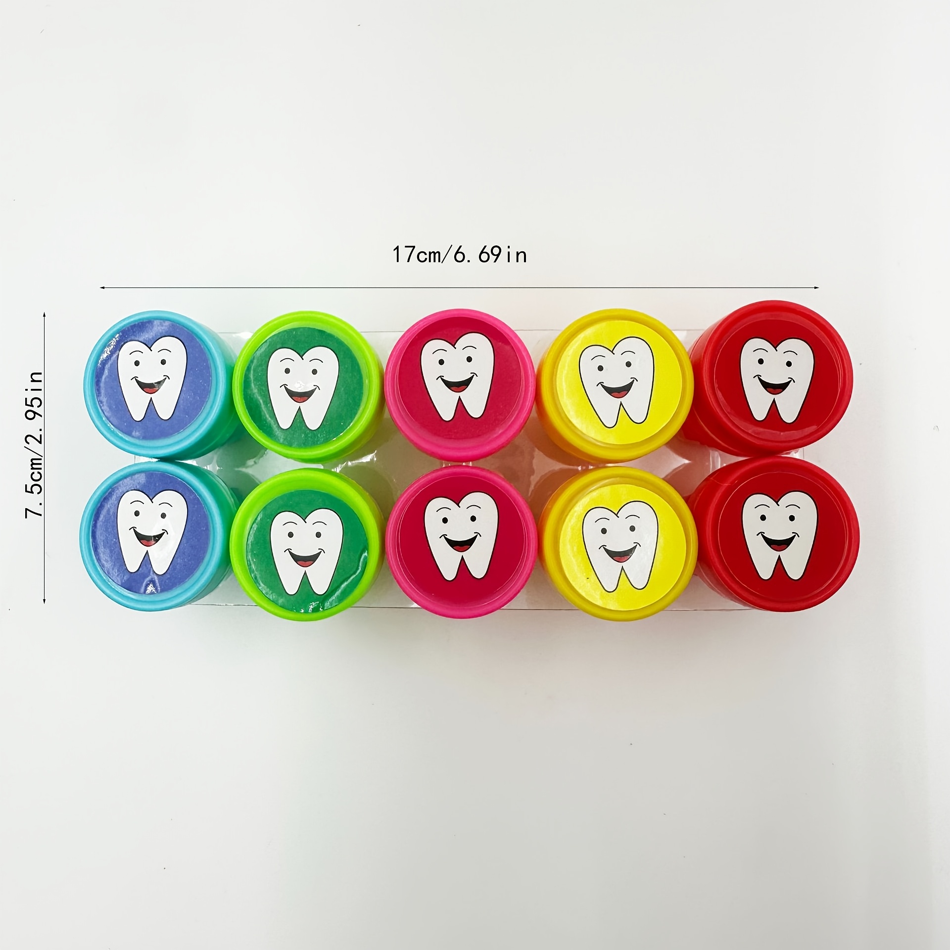 Image of 10 Cartoon Seal Set Cute And Fun Tooth Seals Reward Gift Seals