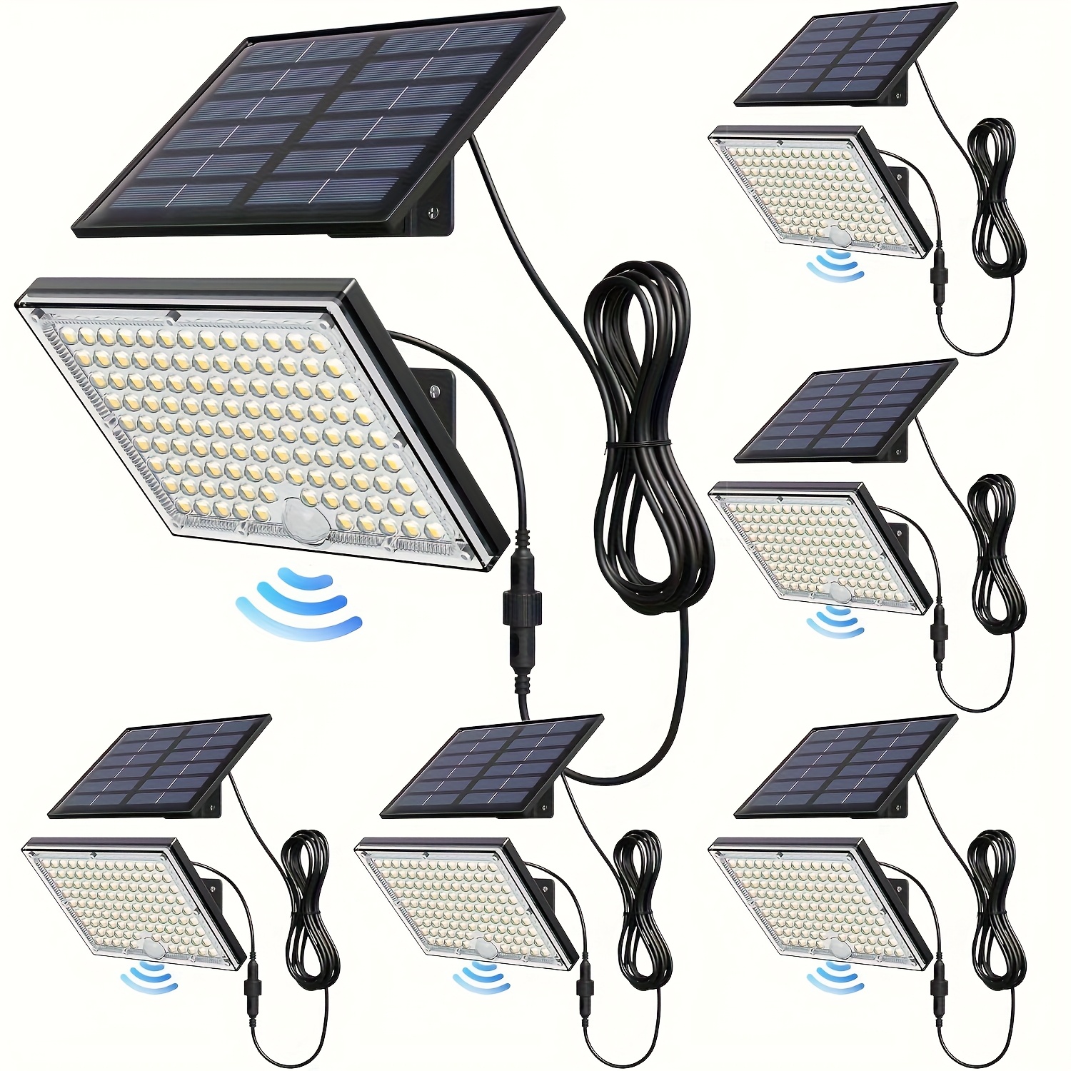 christmas decoration lights solar lights outdoor with motion sensor 113led cool white solar flood lights dusk to   solar powered security spot lights for porch patio yard garage