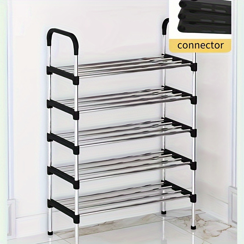 

1pc Space Saving Five-layer Shoe Rack, Durable Shoe Storage Stand For Home Use