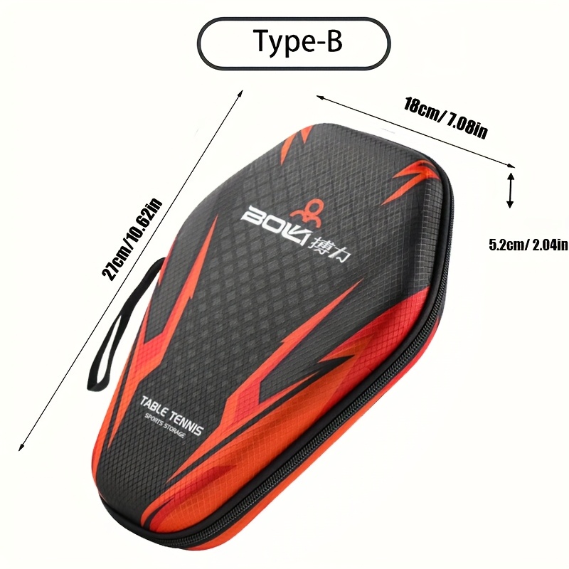 TEMU Table Tennis Racket Cover, Table Tennis Racket Storage Bag, Eva Hard Shell Table Tennis Racket Bag