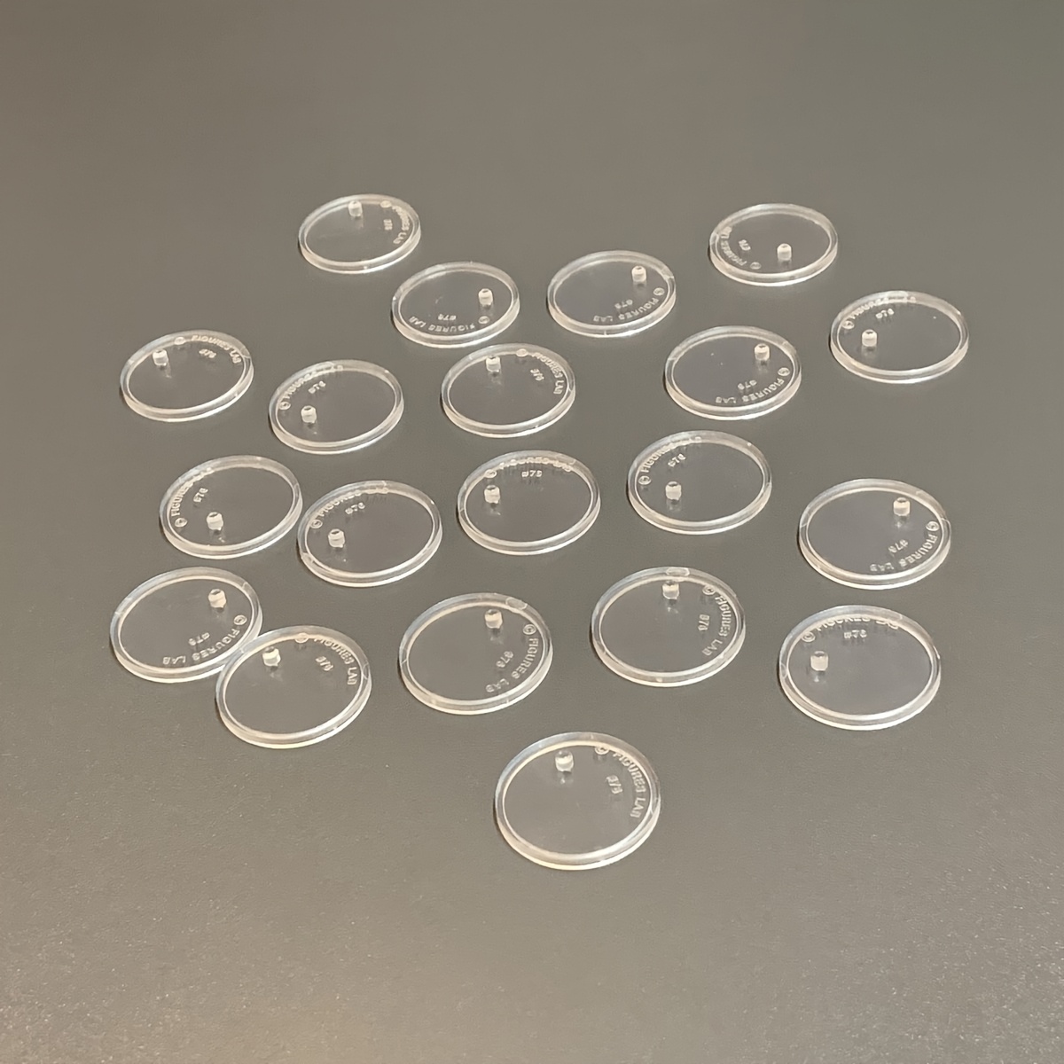 

20pcs 6" Clear Round Plastic Display Stands For Action Figures - Compatible With Most 1/12 Scale Toys, Model Support Bases