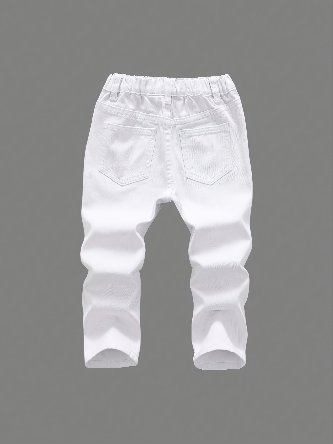 Children's Elastic Waisted Casual Pants for All Seasons - Image 2