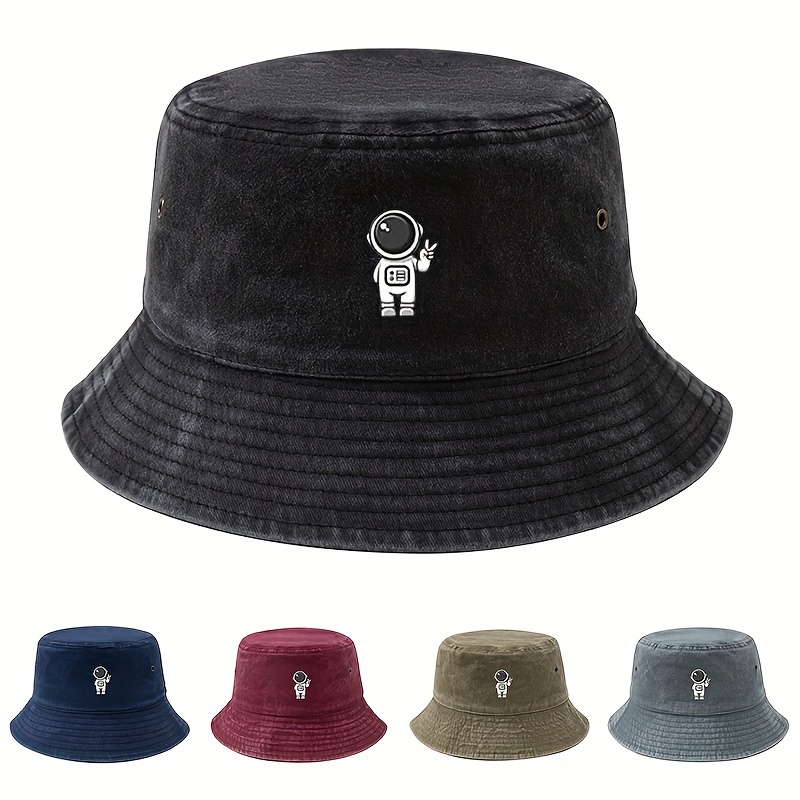 

Fashionable Cartoon Astronaut Bucket Hat For Outdoor Leisure Sports And Sun Protection