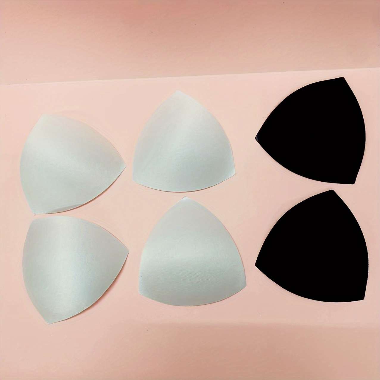 3pcs Triangle Bra Pads Inserts Women's Thin Sports Underwear Sponge Lining Bra Pads Covers Bra Swimsuit
