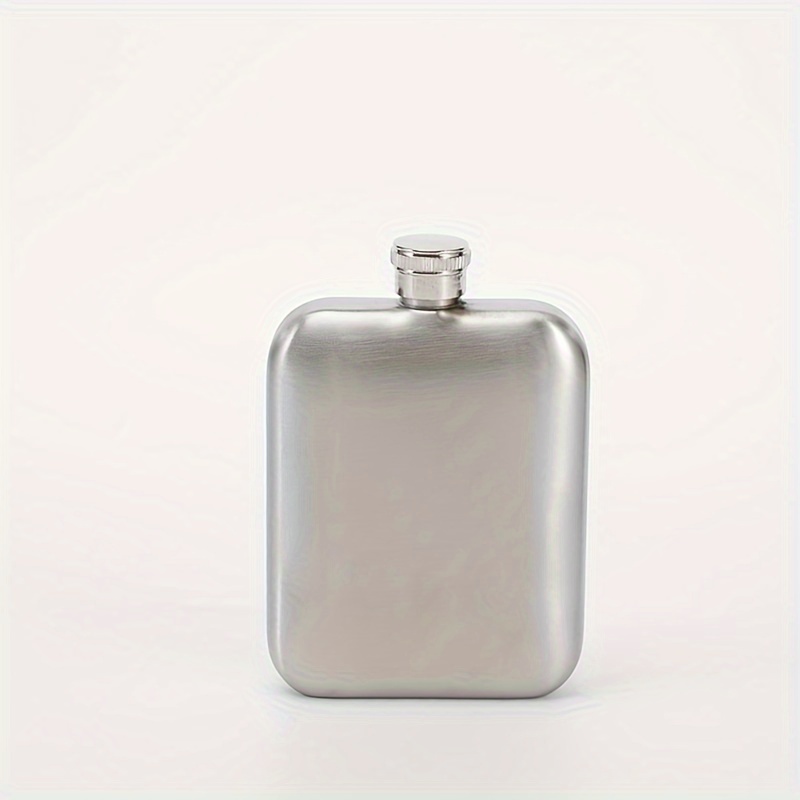E-shop Kompakte Edelstahl Flasche 6oz - und Leicht für Unterwegs, Polierte Oberfläche, für Outdoor-Aktivitäten, Ideales Geschenk zu Halloween,