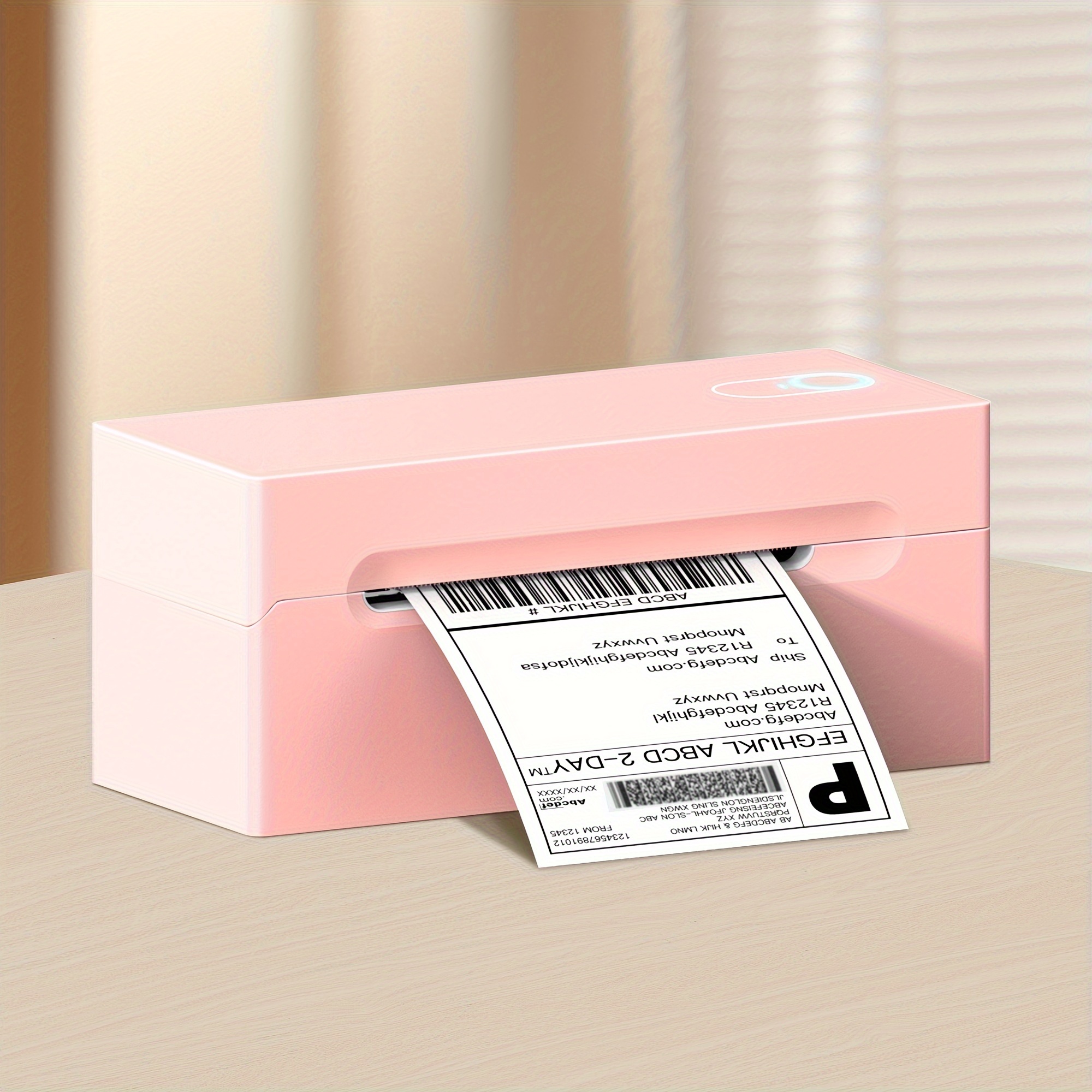 

Thermal Shipping Label Printer, Wireless 4x6 Shipping Label Printer For Small Business, Support Android, , Windows, And , Pink