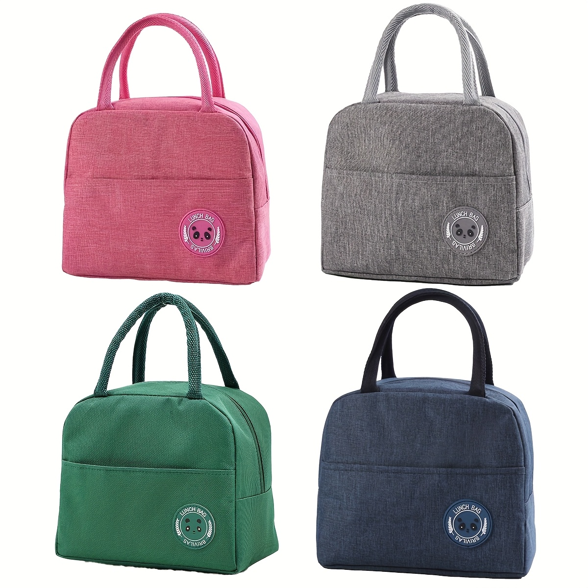 1pc portable insulated lunch bag carrier suitable for work picnic travel non food contact thermally   with thermal   compact cooler bag for sandwiches snacks for office non food contact