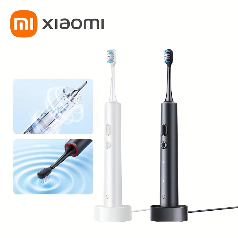 xiaomi smart elektrische zahnbrste t501 basierend auf prziser  zahnreinigung, fr effiziente reinigung, weie zhne sowie pflege ihres  zahnfleisches. professioneller brstenloser -motor mit hochfrequenter  vibration zur entfernung von zahnstein ...