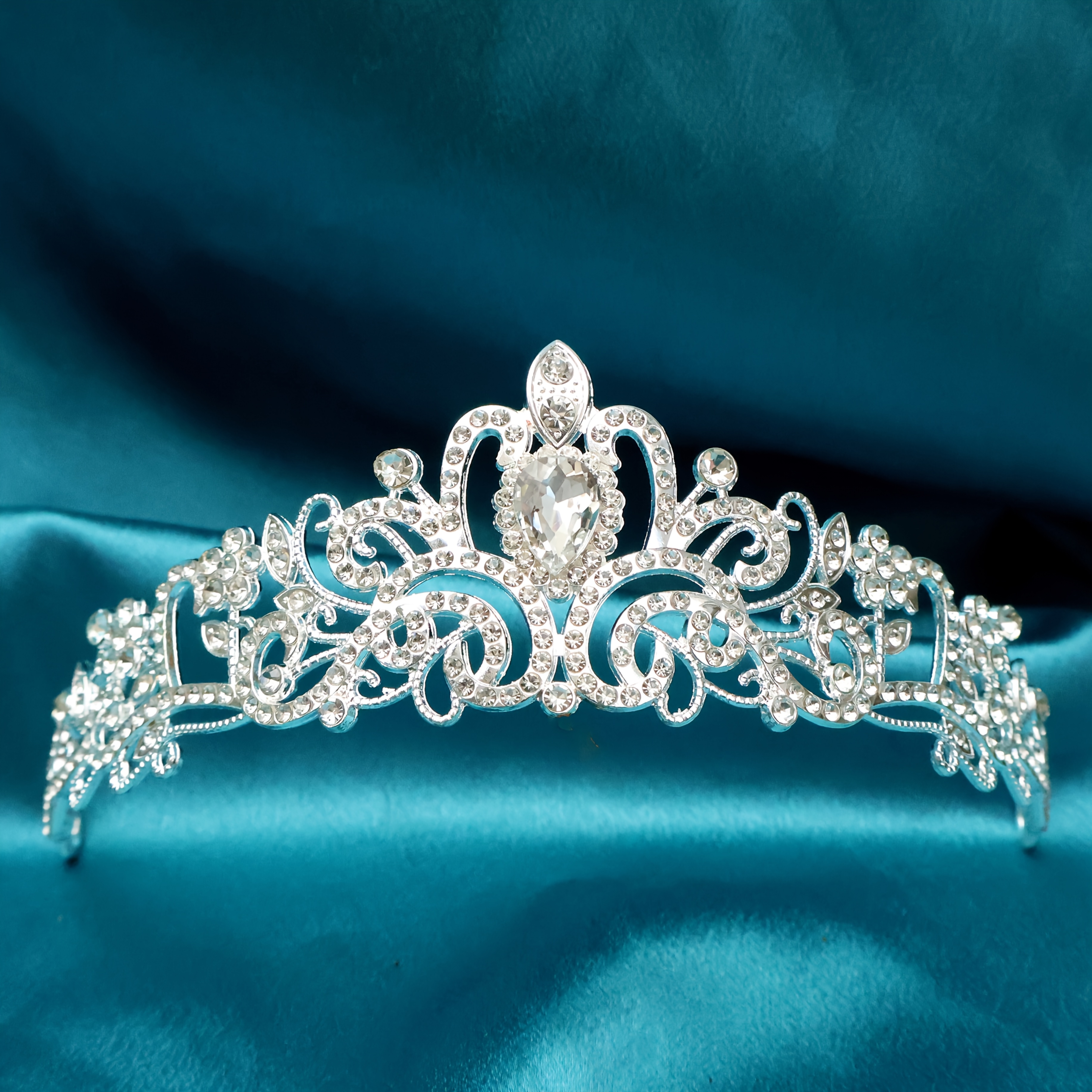 Classic Full-diamond Princess Bride Headpiece Crown