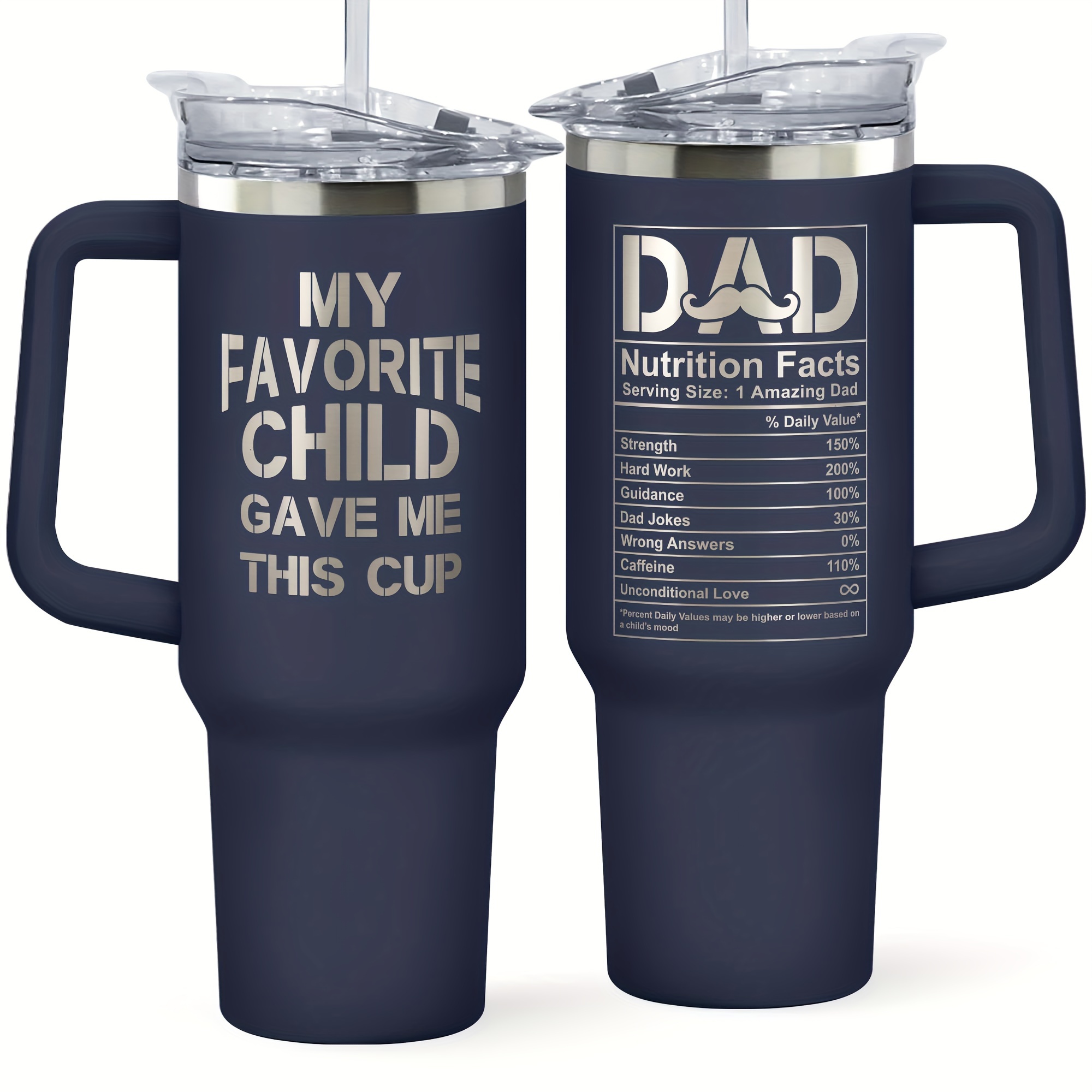 

Gifts For Dad From Daughter, Son - Dad Gifts - Fathers Day Presents For Dad - Birthday Gifts For Dad, Dad Birthday Gifts From Daughter Son - First Time Dad Gifts, - 40 Oz Navy Tumbler