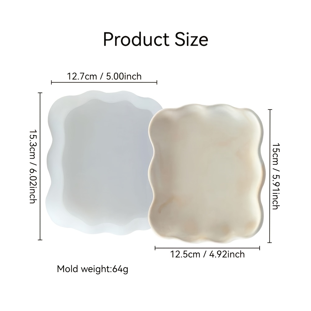TEMU Moule en à Irréguliers pour Passionnés de DIY, Plateau Décoratif en Résine avec , Fleurs, Coquillages et , Étanche, Épais et Durable, Idéal pour