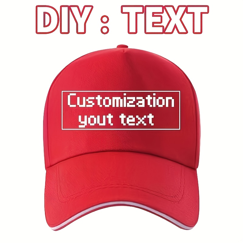 TEMU Gorra de béisbol personalizada, gorra de béisbol parasol para exteriores, deportes, senderismo, viajes, gorra