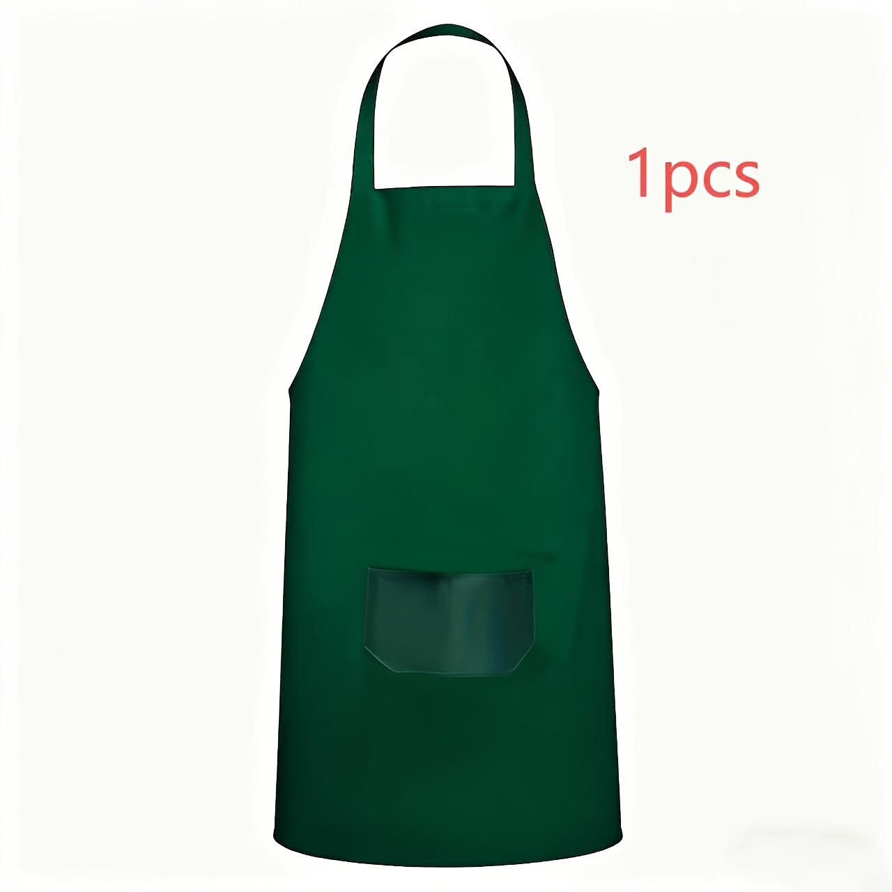 Unisex Apron - Durable Solid Polyester, Adjustable Neck Strap, 2 Large Pockets, Ideal For Cooking, Bbq, And Grilling, Christmas Holiday Craft, Machine Washable