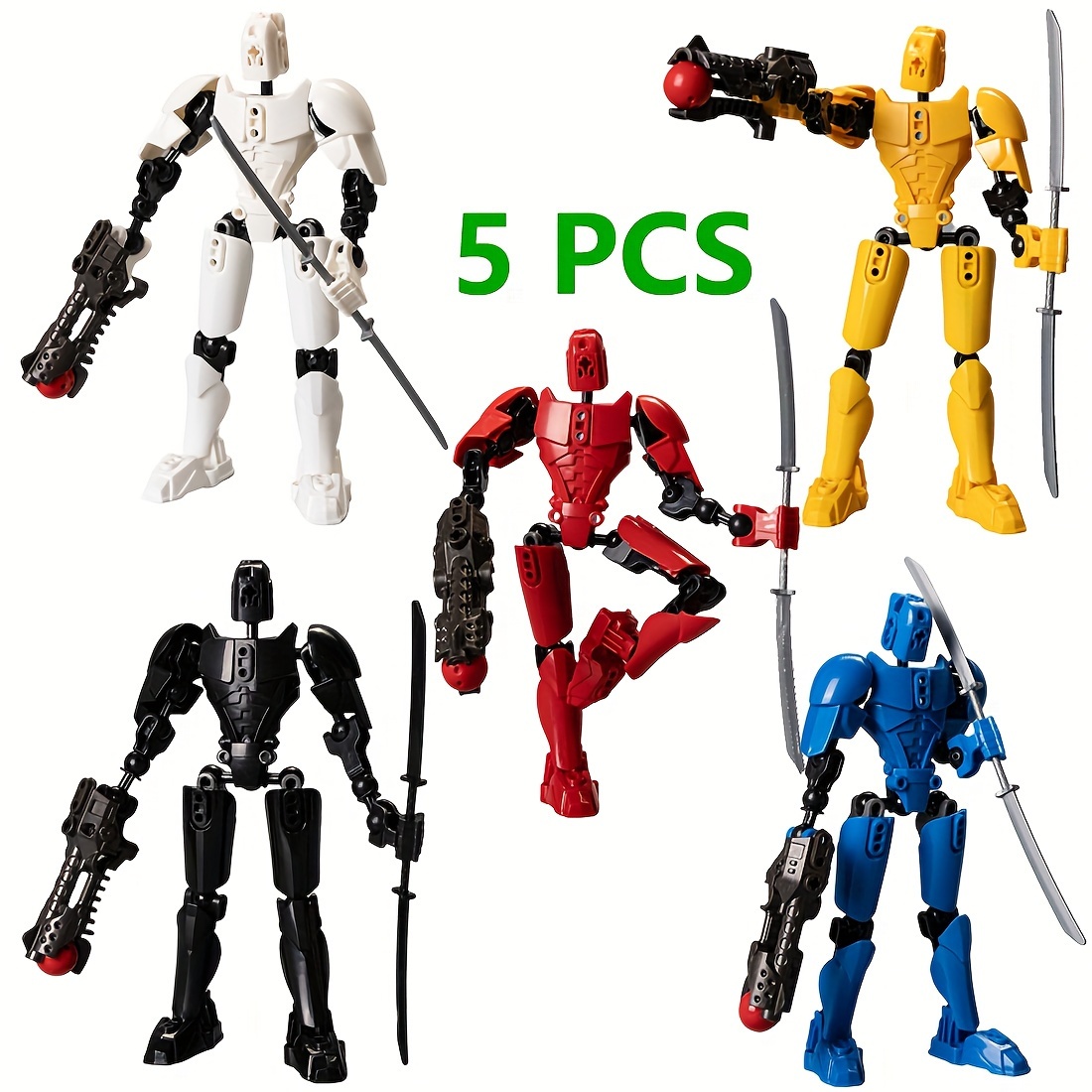 

T13 Action Figure Titan 13 Figures, Dummy 13 Multi Jointed Full Body Mechanical Movable Desktop Decorations For Game Lovers