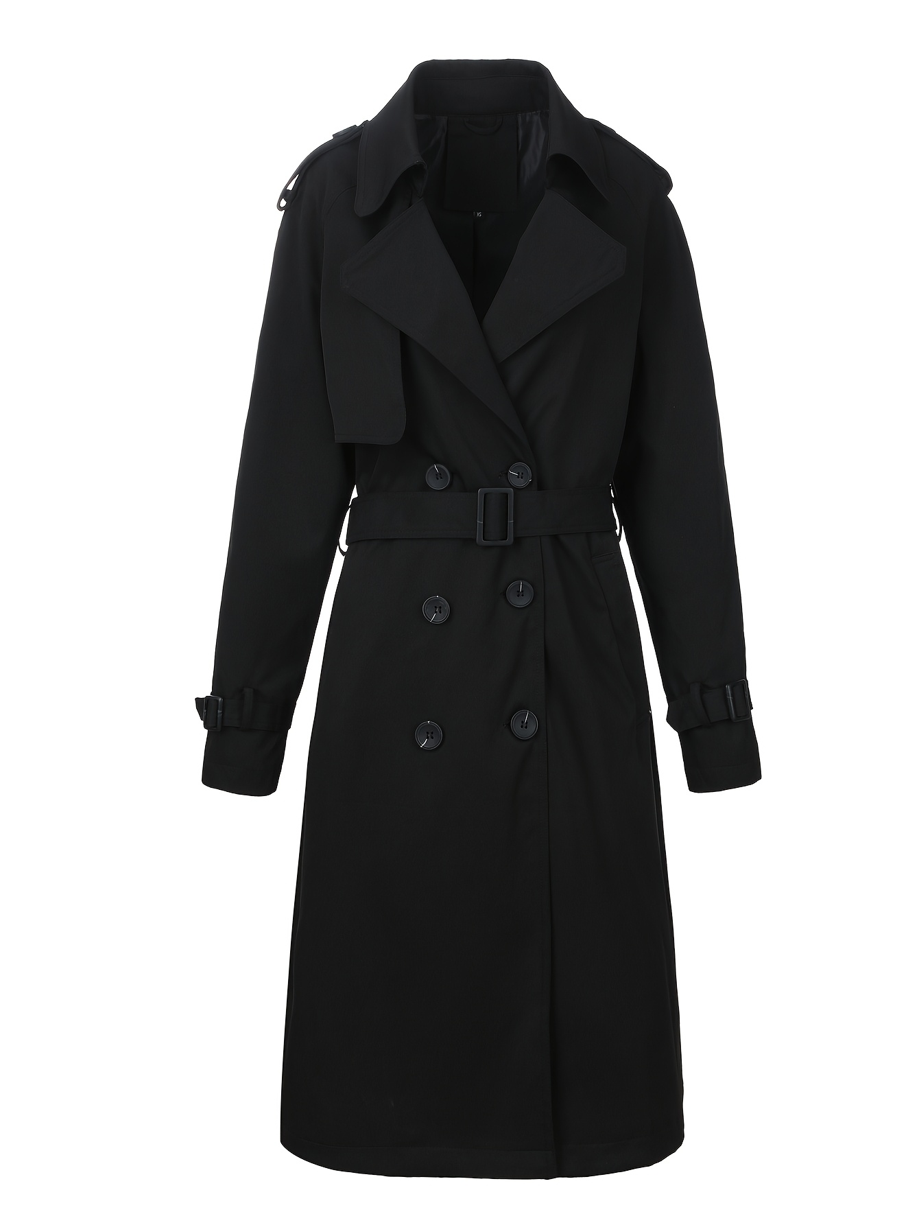 Fall Coats For Women Double Breasted Wool Trench Coat For Women