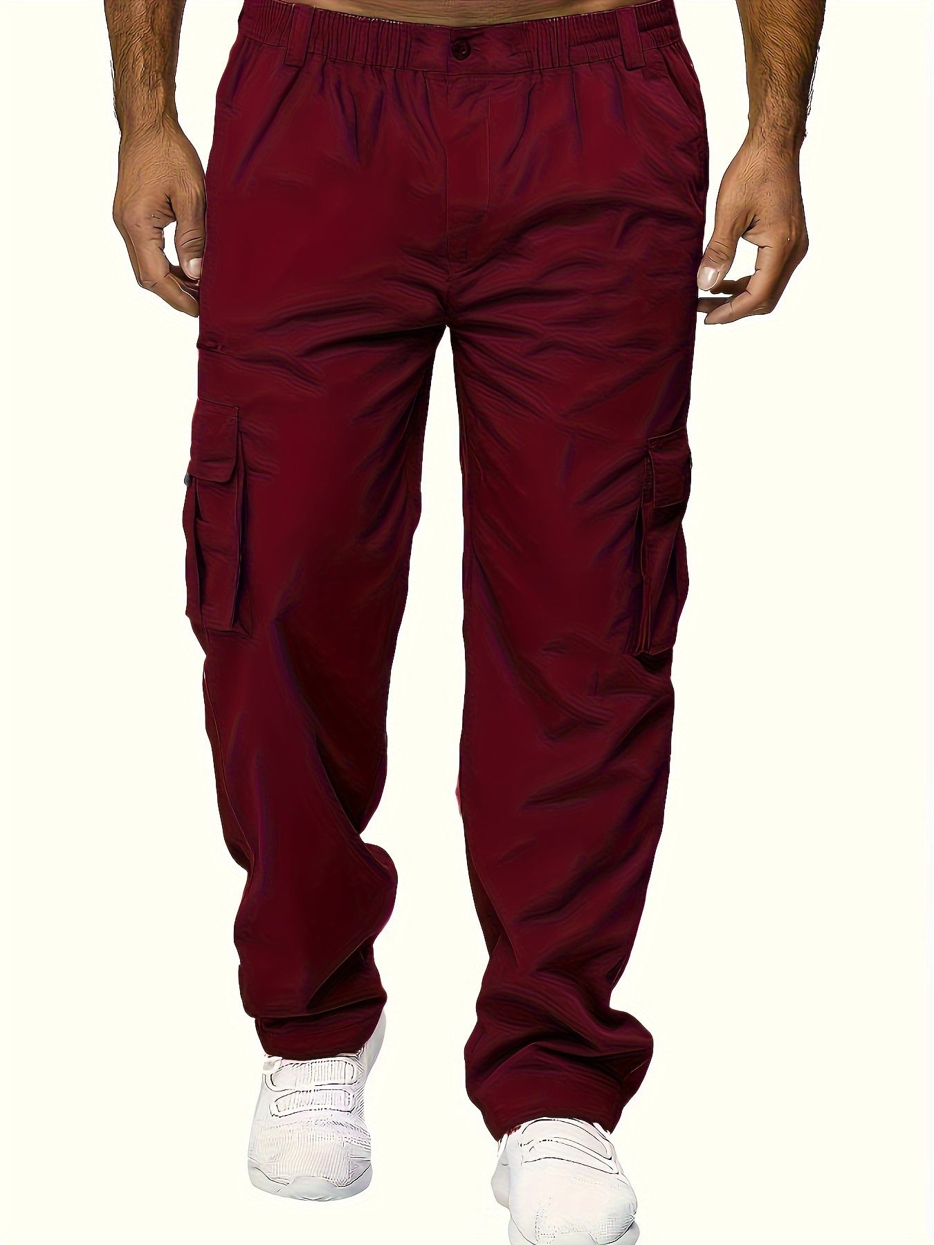 Cargo Pants for Men Relaxed Fit with Pockets Straight Leg Cargo