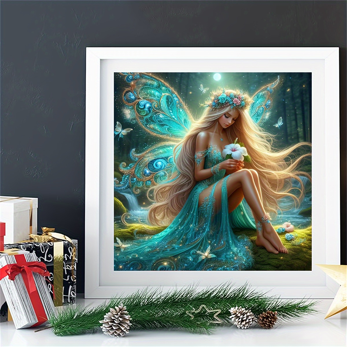 

Fairy 5d Diy Diamond Painting Kit, 15.75x15.75 Inch, Drill Art Set For Beginners, Acrylic Gems Craft, Home Wall Decor & Gift Idea