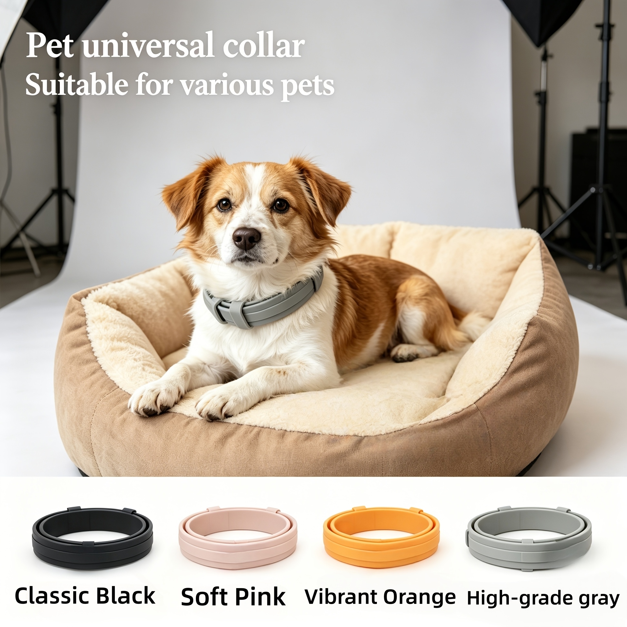 TEMU 2pcs Random Color Dog Relaxation Collar, Natural Ingredient Formula, Design, Breathable And Not Stuffy, Extremely Luxurious And High-end Jiangxi