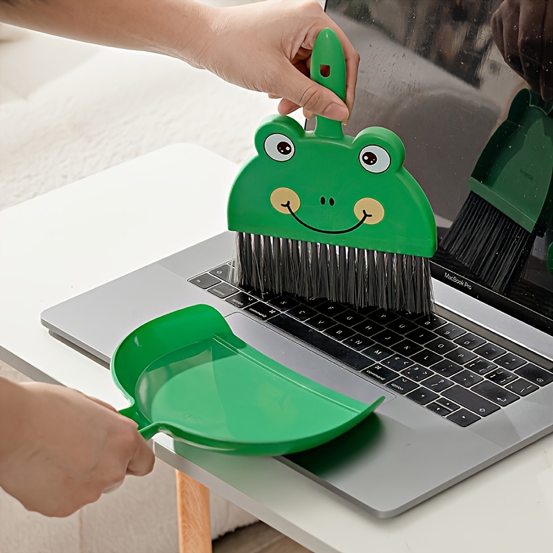 cute animal-shaped broom and dustpan set for home cleaning - 1 broom + 1 dustpan, ideal for living room, kitchen, and outdoor use,   children and pets, living room sweeping|  desig urable sweeping equipment Product details 0
