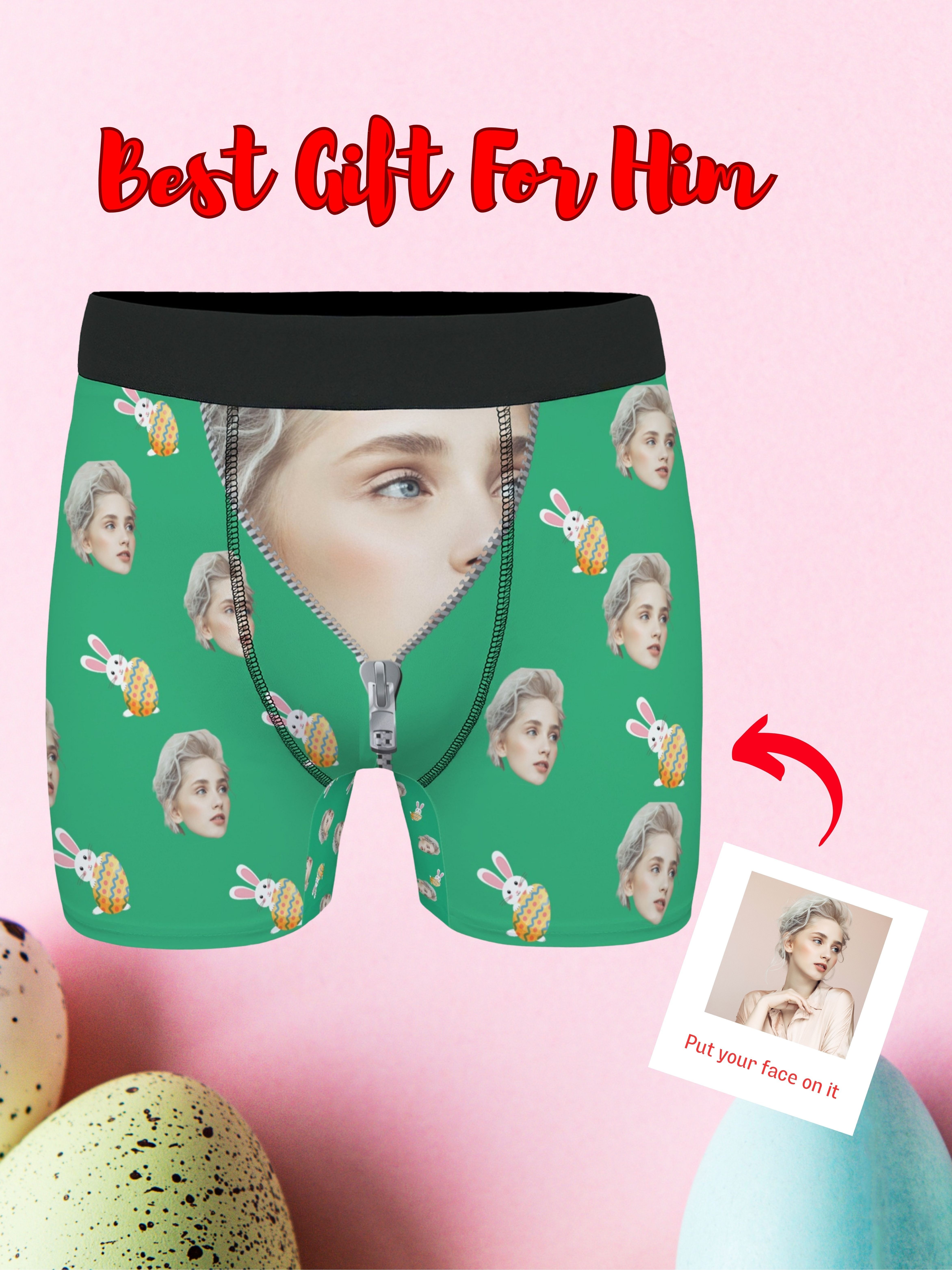 Personalized Pattern Underwear Hot New Customized Face - Temu