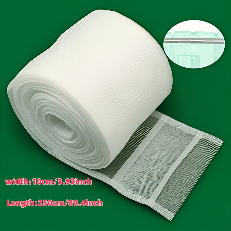 E-shop 196 Zoll, eine ganze Rolle moderner Nylon-Mesh-Gürtel, aus dickem Stoff, transparenter Nylon-Gürtel, weiße flache Oberfläche, verstärkt