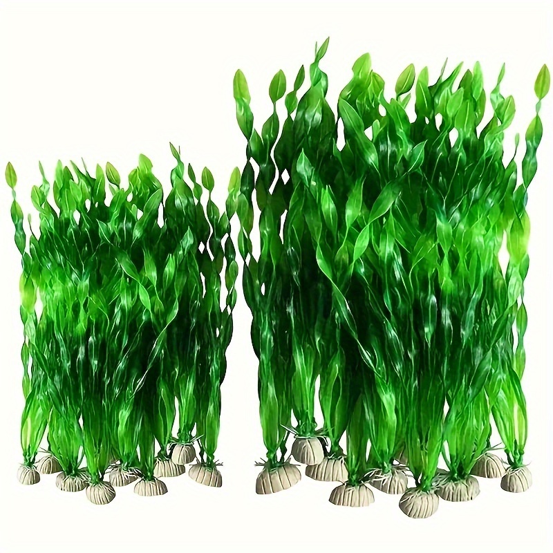 

20 Pcs Artificial Aquarium Plants Set, Pvc Material, Fish Tank Decoration Plastic Water Grass Simulation Aquatic Plant Accessories