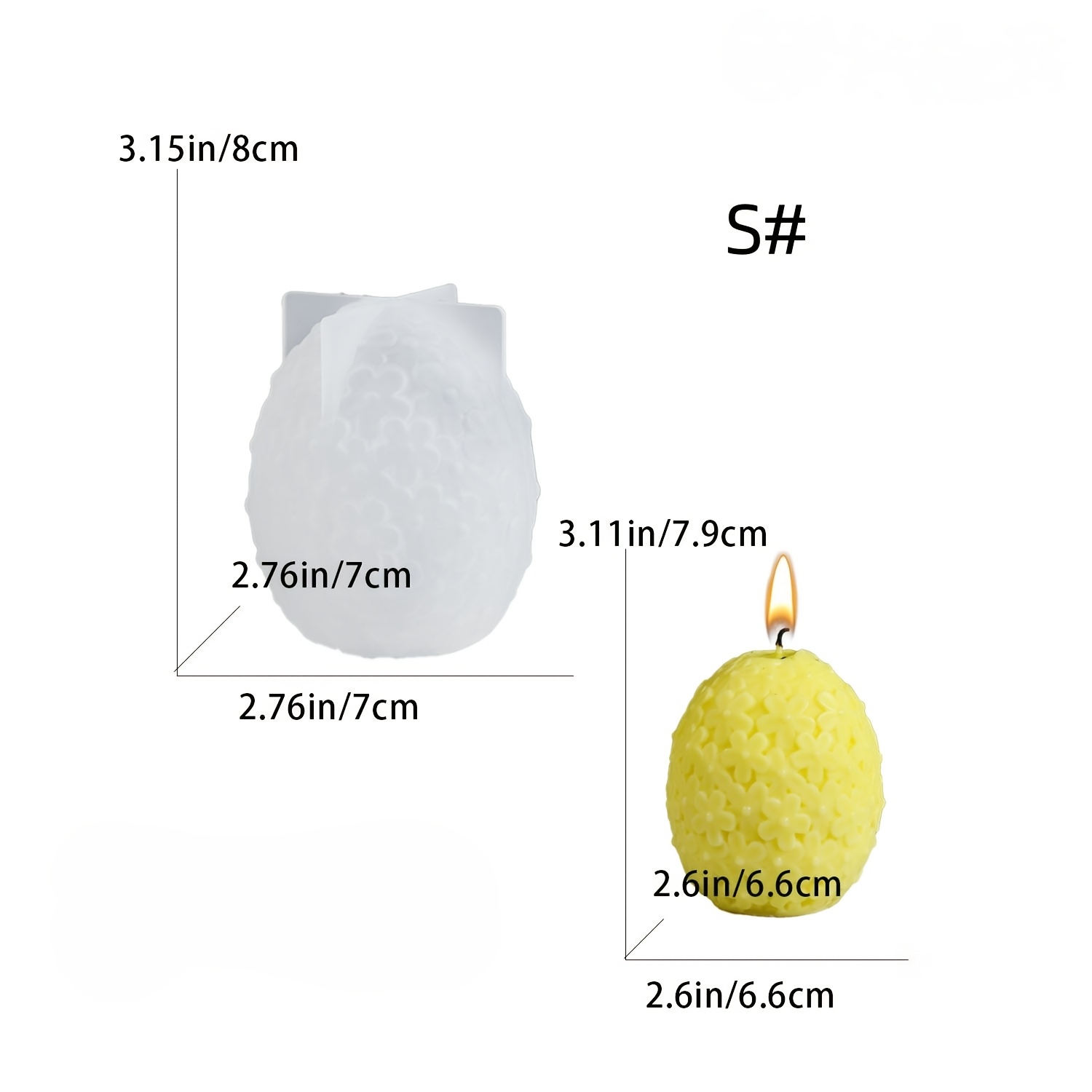 TEMU Silicone Soap Molds | Candle Molds For Crafting And Soap Making