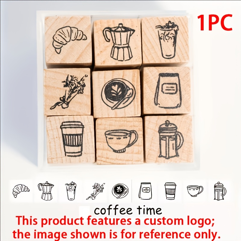 TEMU 3 Sizes Wood Stamps Suitable For Diy Crafts, Personalized Wood Stamp With Custom Logo/, Medium, Small Rectangular Stamps For Scrapbooking, Card