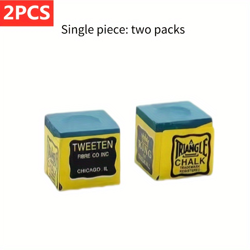 TEMU 2pcs Billiards Chalk, Pool Cue Chalk, Billiards Supplies