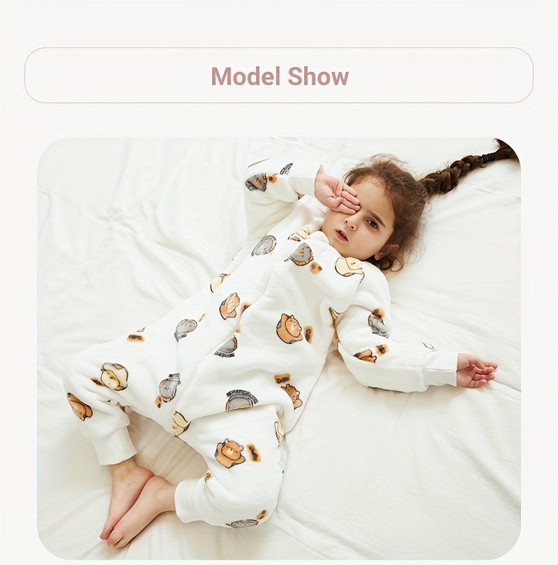   cozy flannel   sleeping bag animal print zip closure machine washable   spring autumn   details 2