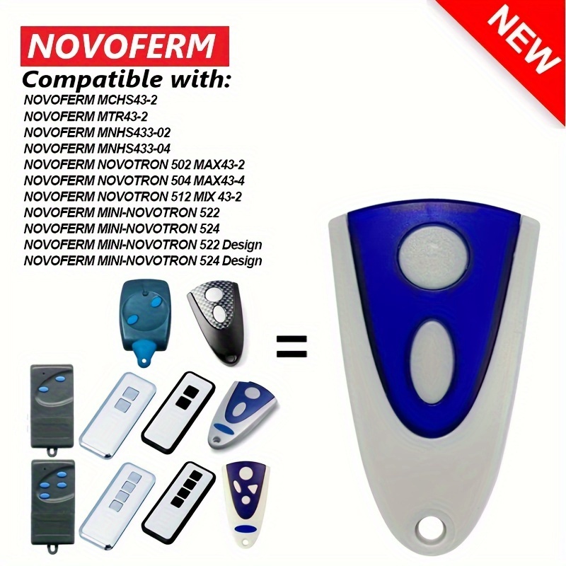 Set di 3 telecomandi NOVOFERM NOVOTRON 502 433,92 MHz