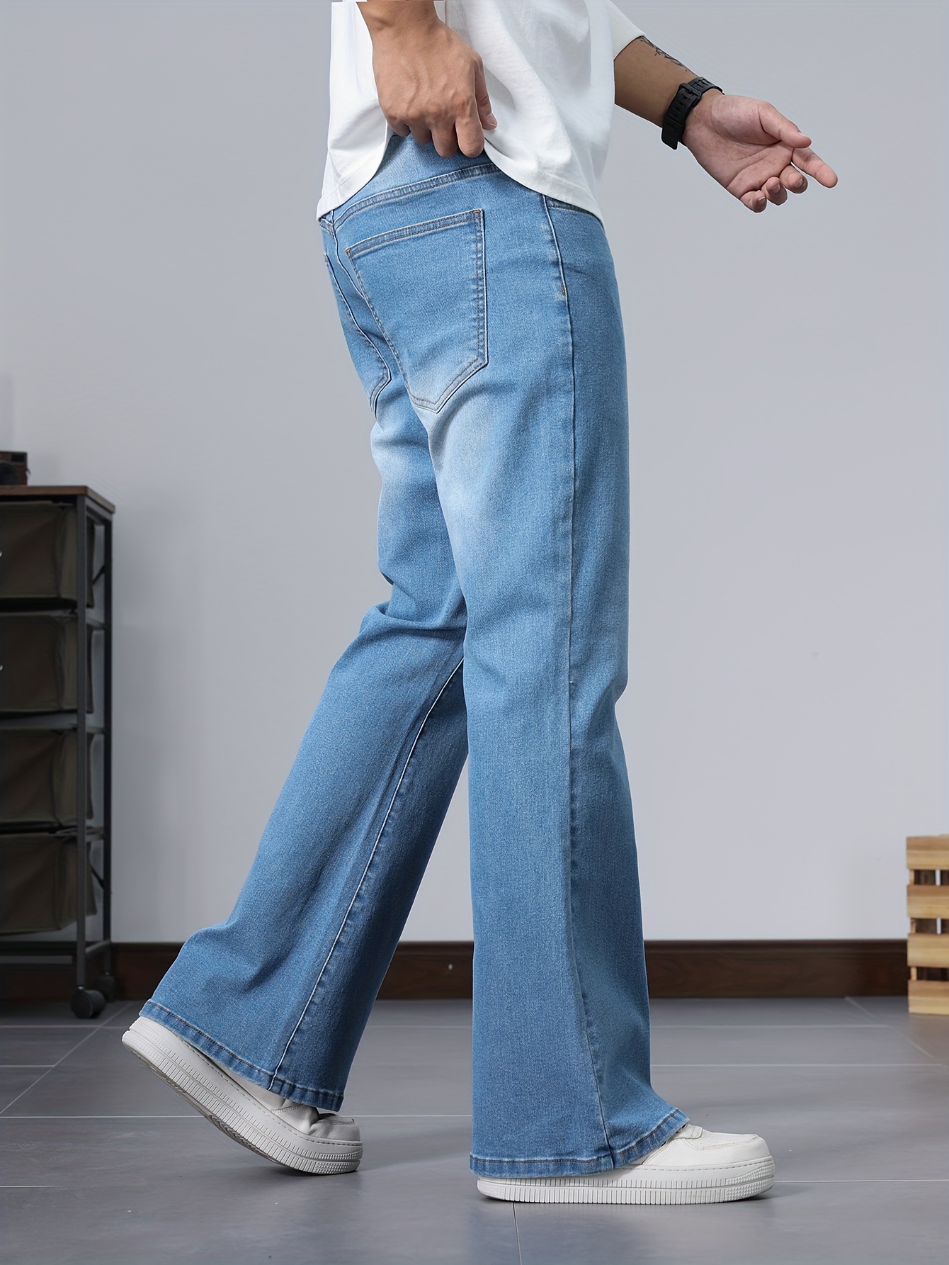 Men'S Stretchy Flared Pants