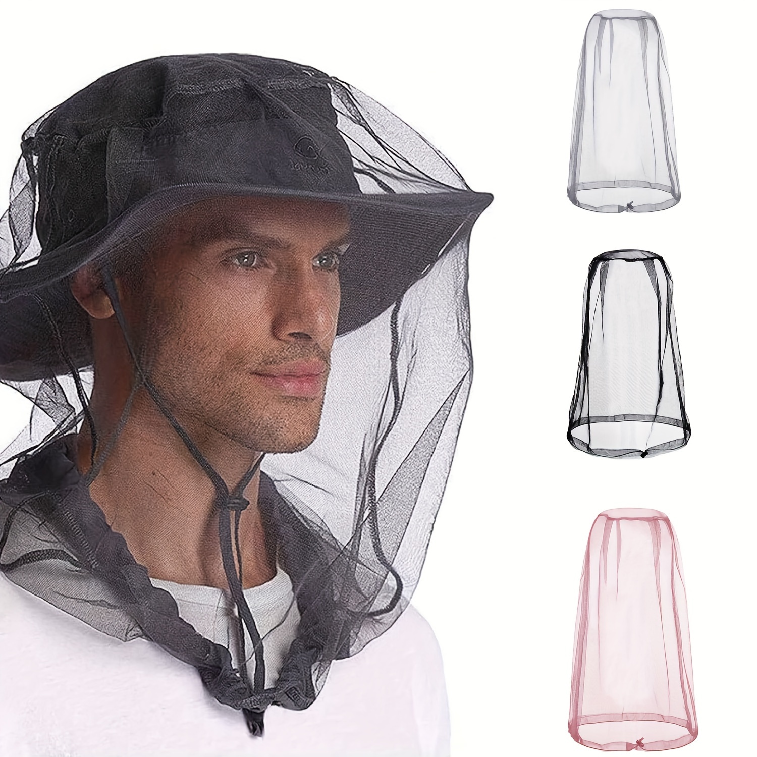 

Ultra-fine Mesh Cap With Mosquito Hood For Outdoor Activities