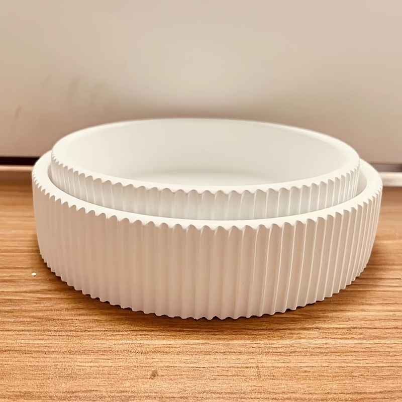 

Large And Small Striped Storage Plate Silicone Mold Sold Separately