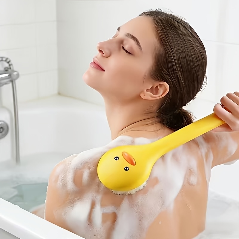 E-shop Langstielige Badebürste - Weiche Borsten zur Peeling Massage, geeignet für alle Hauttypen, langlebig leicht zu reinigen, praktisches Design,