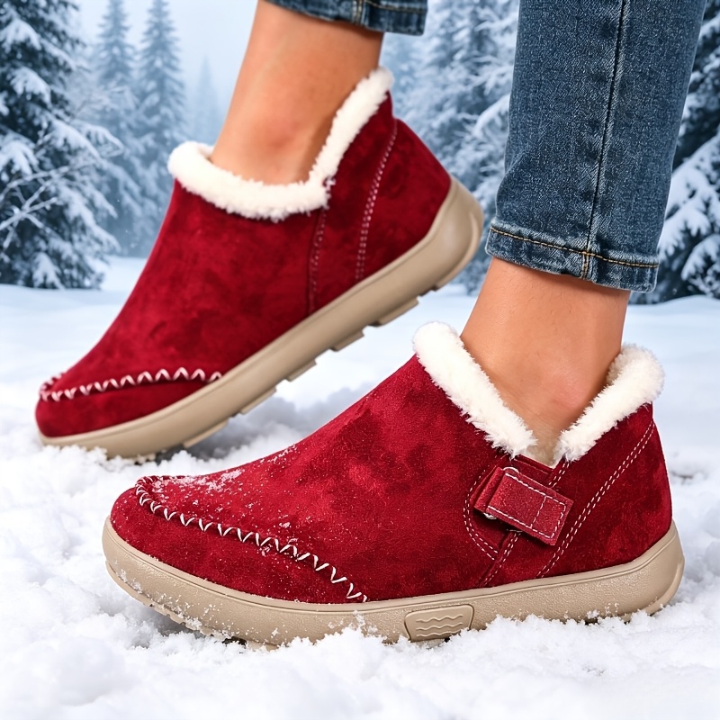 Women's Plus Size Wide Toe Box Ankle Boots for Comfort