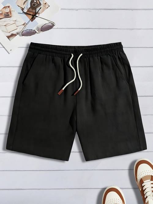 larawan ng item mga bagong panlalaking shorts para sa tagsibol at tag- , maluwag na bermuda shorts, kaswal, trendy, may drawstring, -atletiko, pantalon sa beach