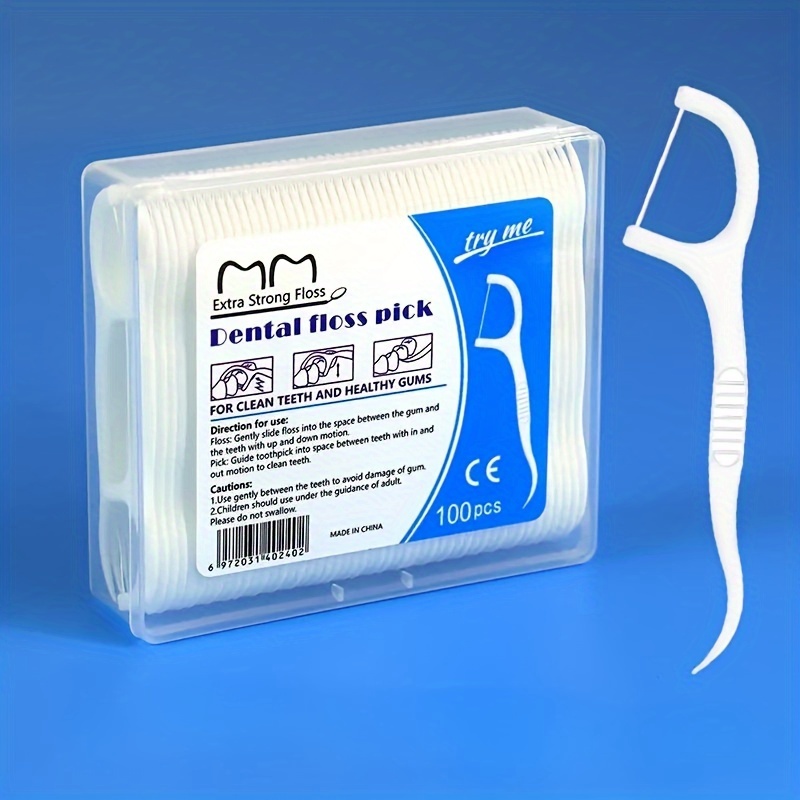 Extra Strong Dental Floss Picks Deep Cleaning Proper Oral Temu