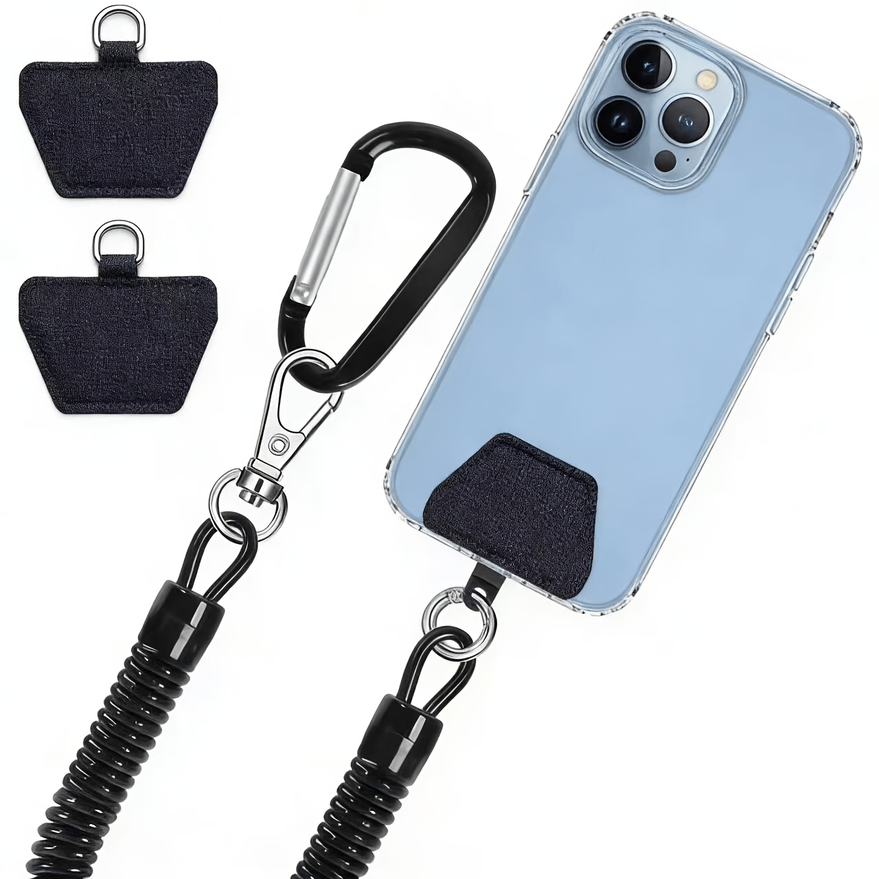 TEMU Anti-theft Mobile Phone Lanyard With Climbing , Suitable For Skiing, Hiking, Cycling, Fishing And Other Outdoor Activities, Compatible With