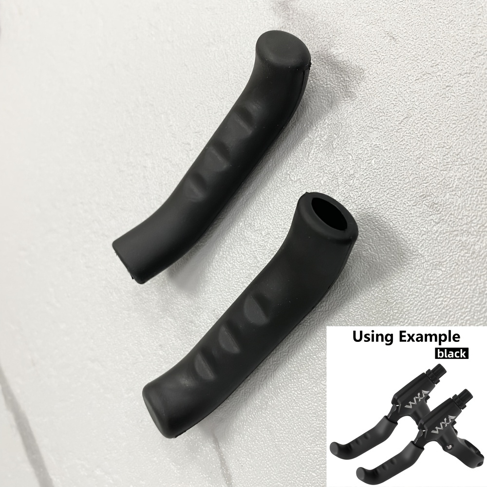TEMU 1 Par de Fundas para Manillar de Freno de Bicicleta, Protectores de Amortiguación para Palanca de Freno MTB, Fundas Suaves Anti-Rayaduras para