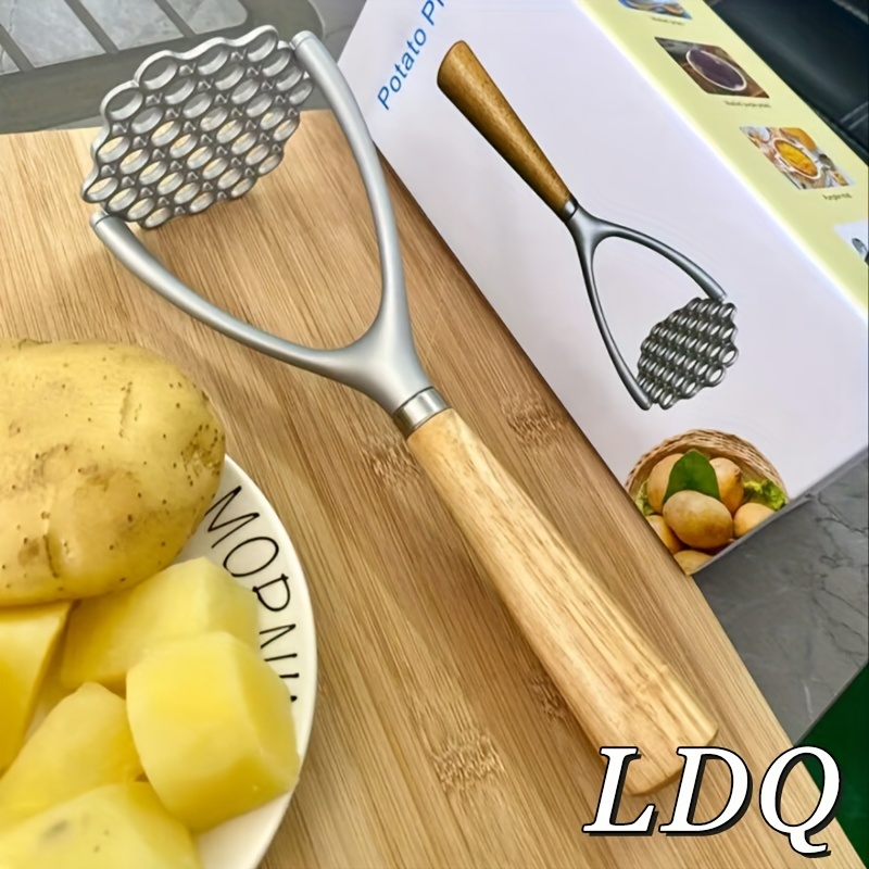 

1pc, Stainless Steel Potato Masher With Non-slip Handle - Manual Fruit And Vegetable Crusher And Ricer - Kitchen Gadget For Easy And Smooth Mashing For Restaurant