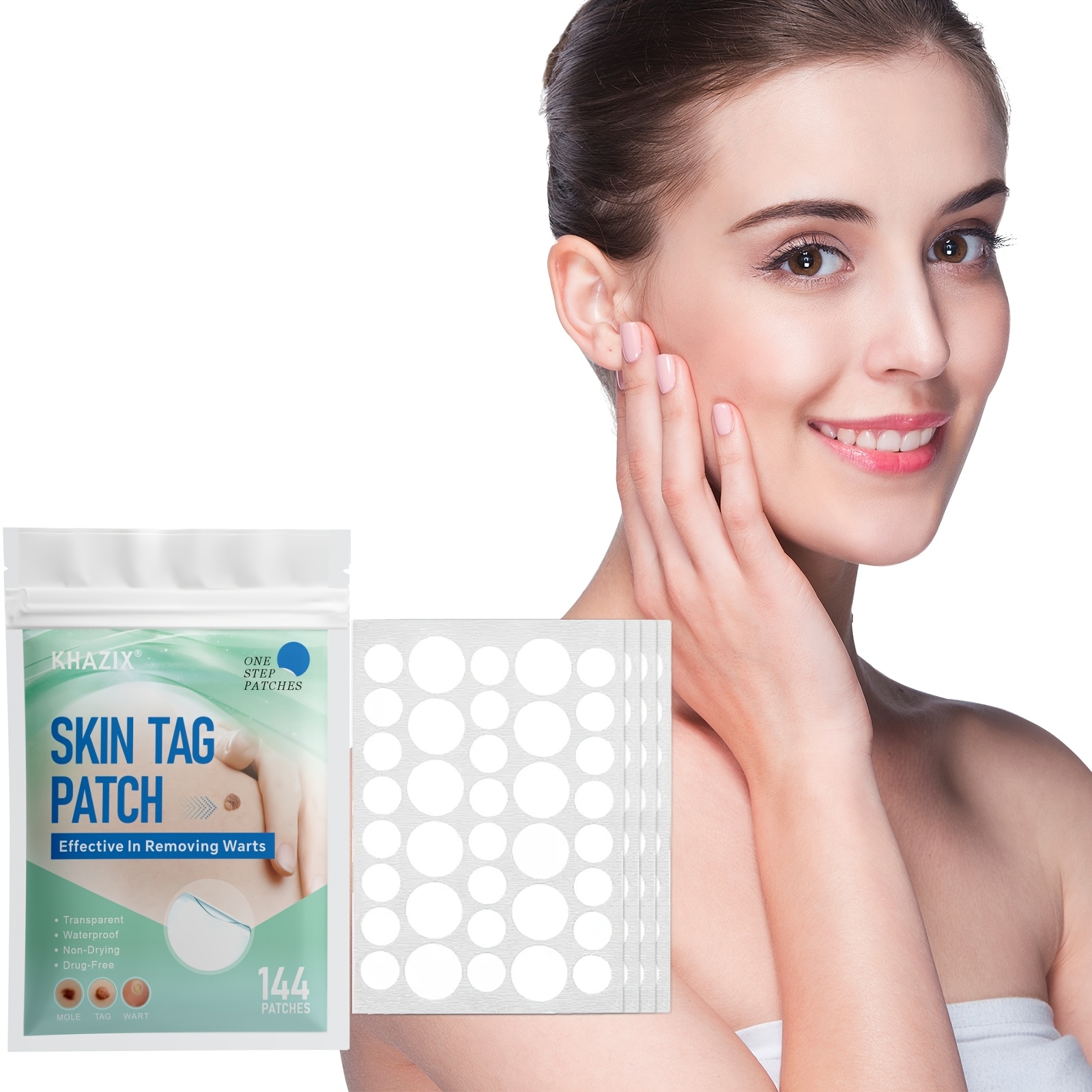 144pcs hydrocolloid patches and hydrocolloid spot patches can cover   and blemishes and are suitable for facial and skin spot patches at night