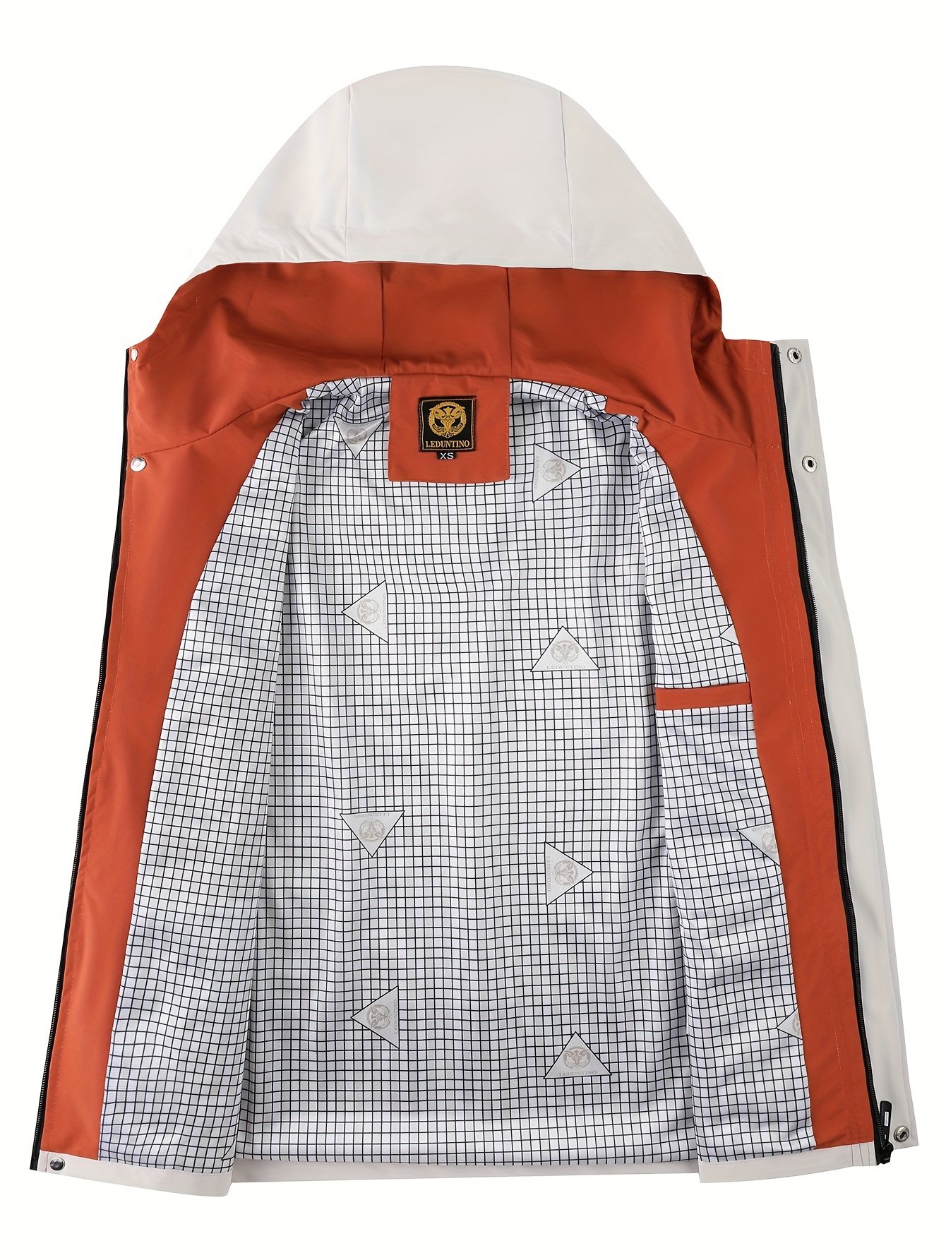 Chaqueta ligera para hombre con capucha desmontable - Elegante chaqueta casual negra para exteriores, cierre de cremallera, manga larga, forro de poliéster, varios bolsillos, moda de primavera, chaqueta
