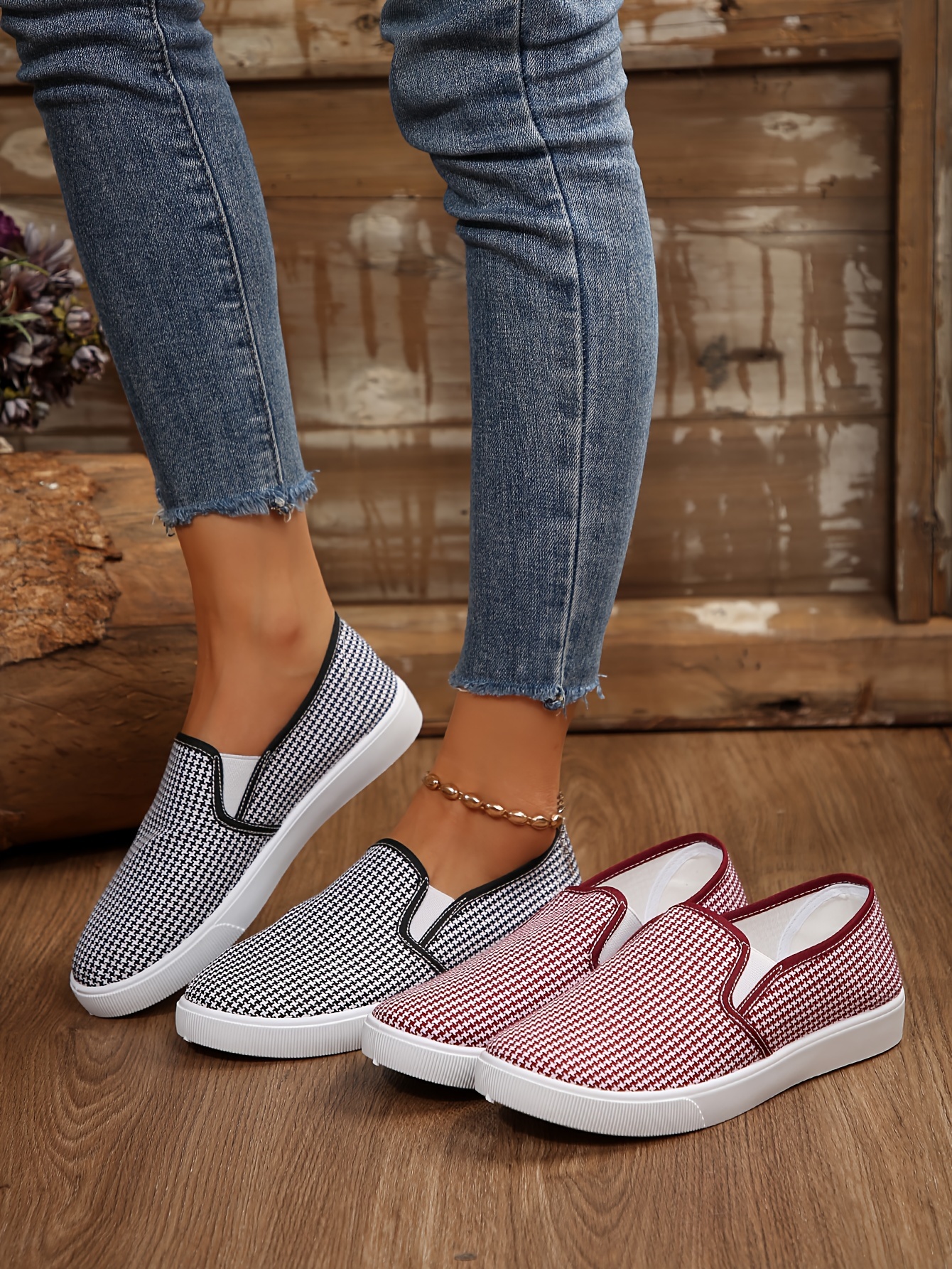 leichte canvas schlupf sneakers damen atmungsaktives Temu Austria