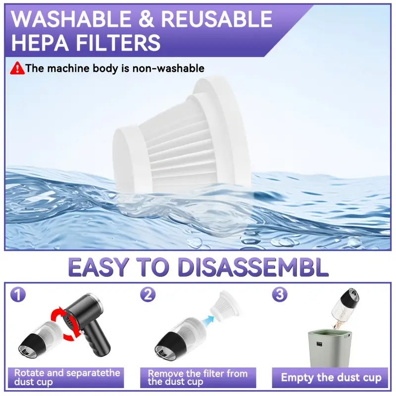 portable handheld vacuum cleaner for home and car use Product details 2